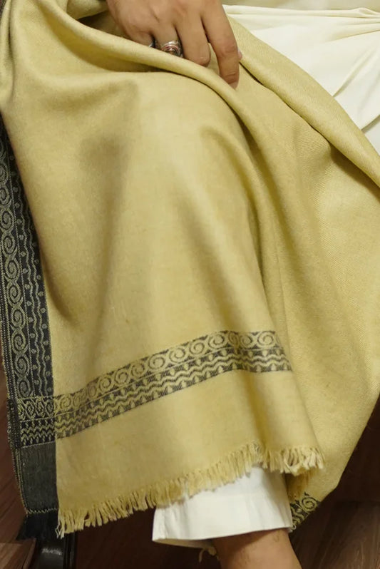 4 Border Lohi Wool Shawl For Men