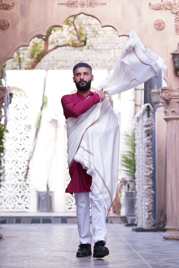 Kashmiri Serenity Polyester Shawl