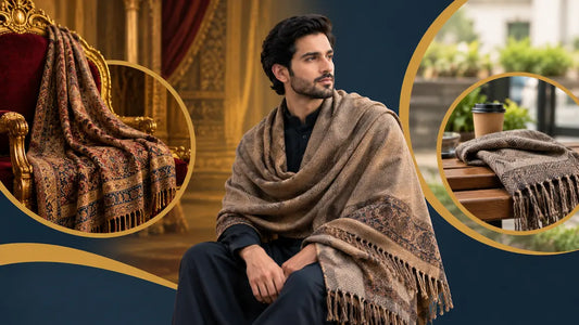 Modern Men's Wool Shawl