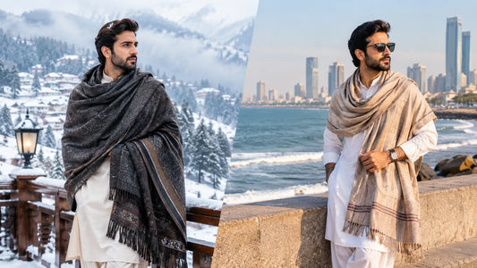 Murree and Karachi Shawls for Cold Weather in Pakistan