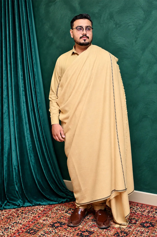 Jalalpuri Wool Shawl for Men by Dressifie