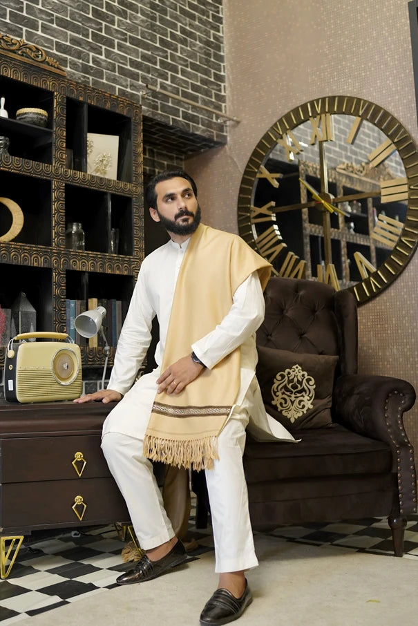 Multicolor Bail Men Shawl