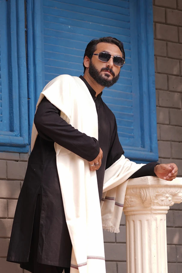 Light Weight & Fancy Wool Shawl